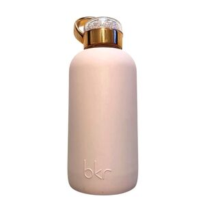 bkr Bottle with Swarovski 500 Crystal Gold Lid Water Bottle Pale Pink Tutu